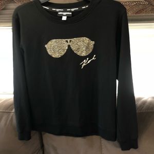 Karl Lagerfeld Paris Glasses Embellishment LS Sm